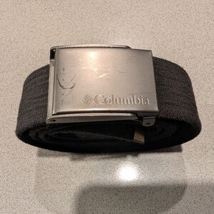 Columbia Dark Gray Belt with Silver Buckle